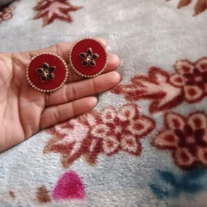 Fabric earring