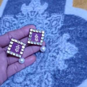 Fabric earring