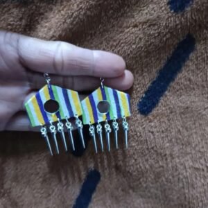 Fabric earring
