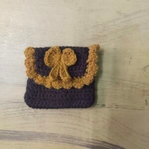 Crochet coin purse