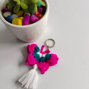3d Butterfly crochet Keychain
