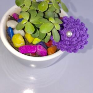 Crochet Flower Rubber Band