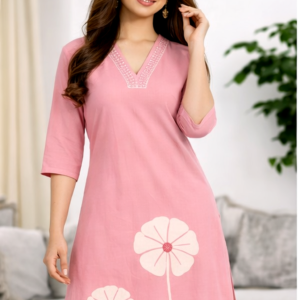 Liva Pure Rayon Floral Cord Set