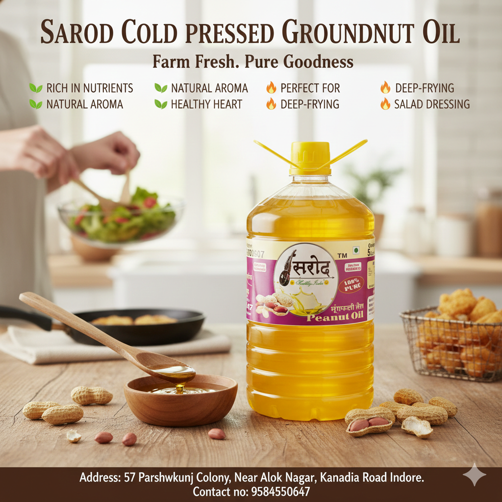 Sarod Cold Pressed Groundnut Oil 500 ML - Image 4