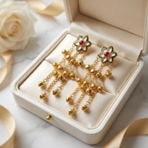 Golden kashmiri earrings
