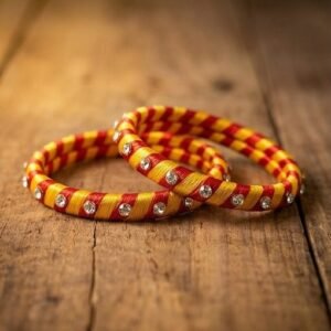 Sunset Raga Silk Thread Bangles