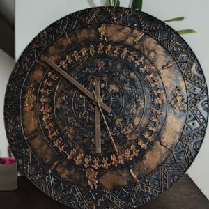 Wall clock warli theme