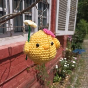 Chick keychain