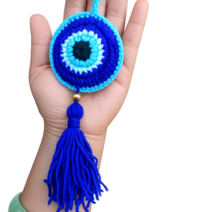 Crochet Evil eye hanging