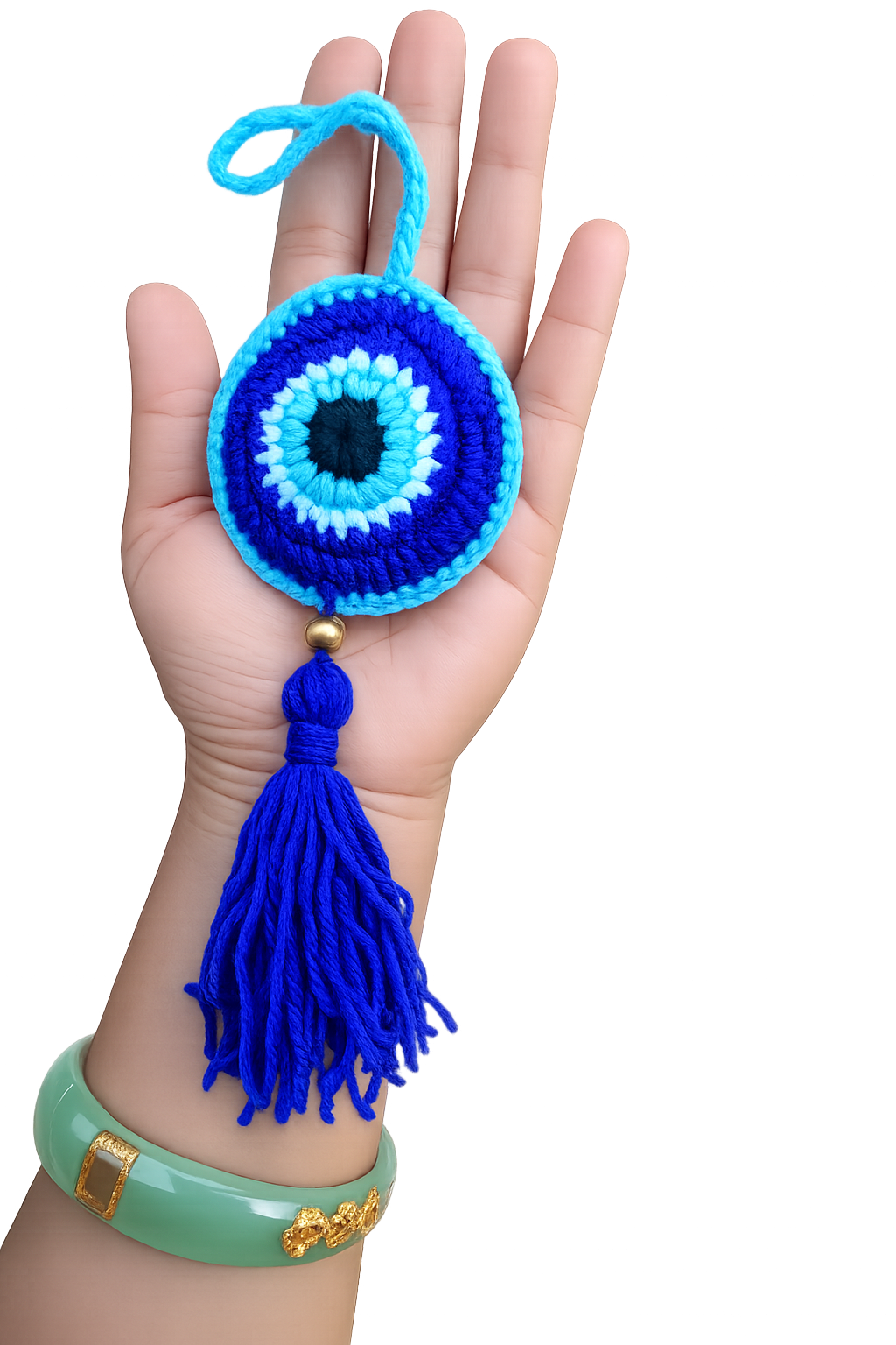 Crochet Evil eye hanging