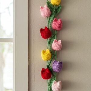 Crochet Tulip Wall Hanging