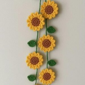 Crochet Sunflower Wall Hanging