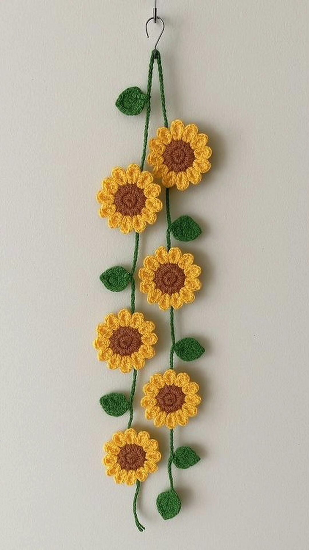 Crochet Sunflower Wall Hanging