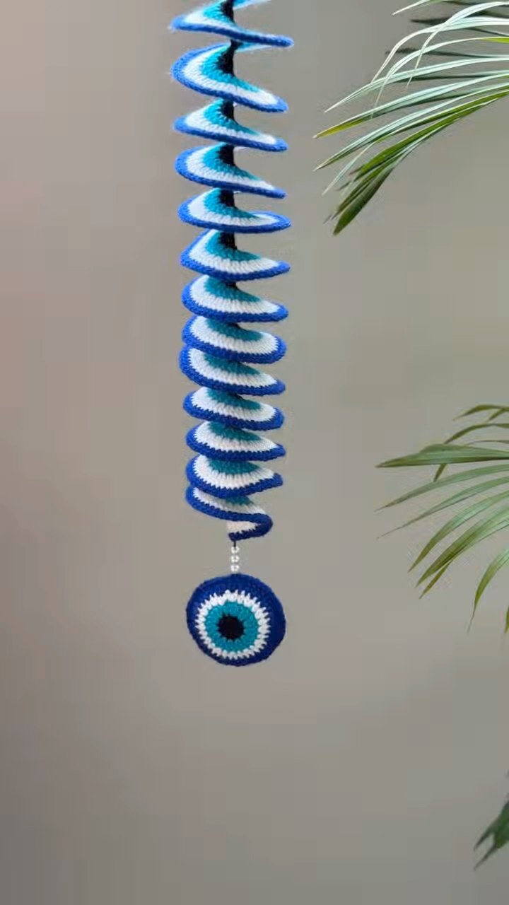 Crochet evil eye wind spinner - Image 2