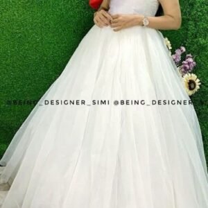 Net tulle gown