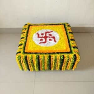 Woolen mat rangoli