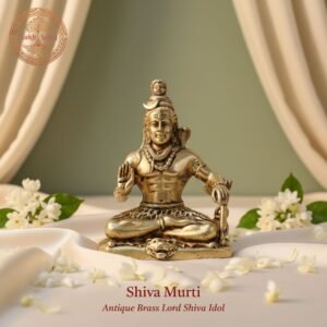 Lord Shiva Murti | Brass Murti | Handcrafted, Antique Finish, 3.0 Inch, for Home Temple, Decor, Pooja Ritual and Gifting
