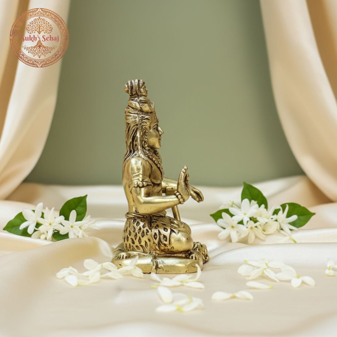 Lord Shiva Murti | Brass Murti | Handcrafted, Antique Finish, 3.0 Inch, for Home Temple, Decor, Pooja Ritual and Gifting - Image 4