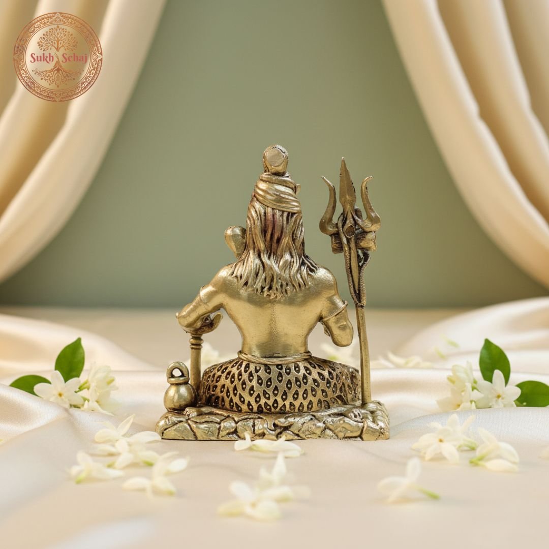 Lord Shiva Murti | Brass Murti | Handcrafted, Antique Finish, 3.0 Inch, for Home Temple, Decor, Pooja Ritual and Gifting - Image 2