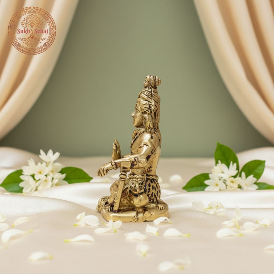Lord Shiva Murti | Brass Murti | Handcrafted, Antique Finish, 3.0 Inch, for Home Temple, Decor, Pooja Ritual and Gifting - Image 3