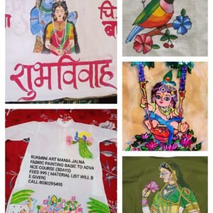 Hand painted blouse piece