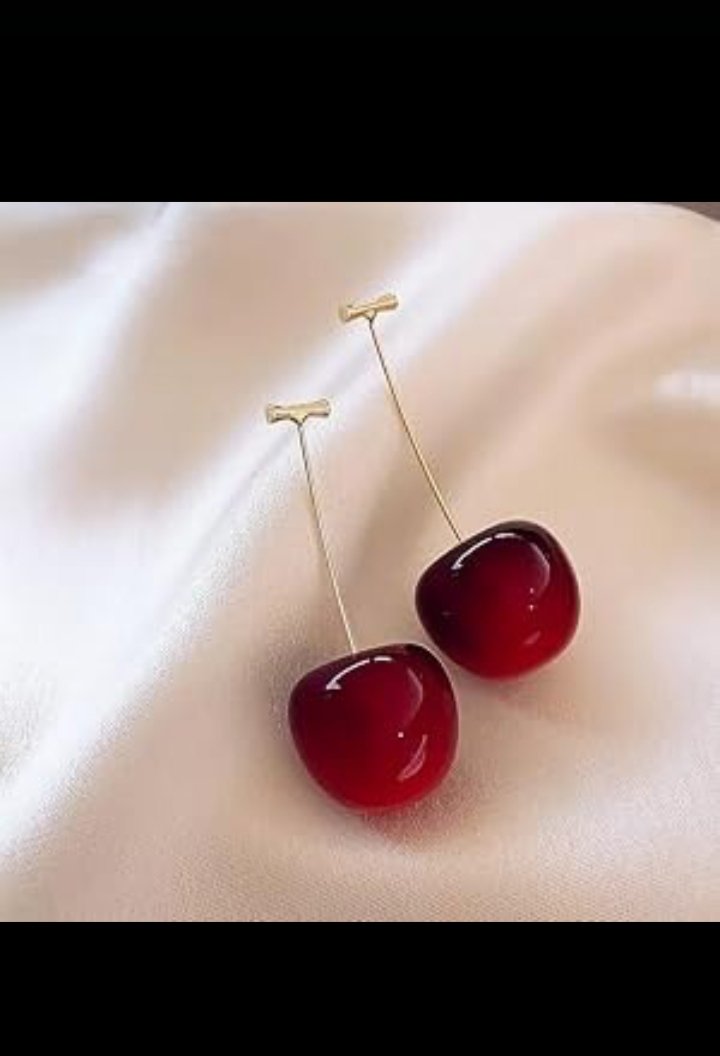 Primium quality studs and drop cheery earings are very affordable price - Image 3