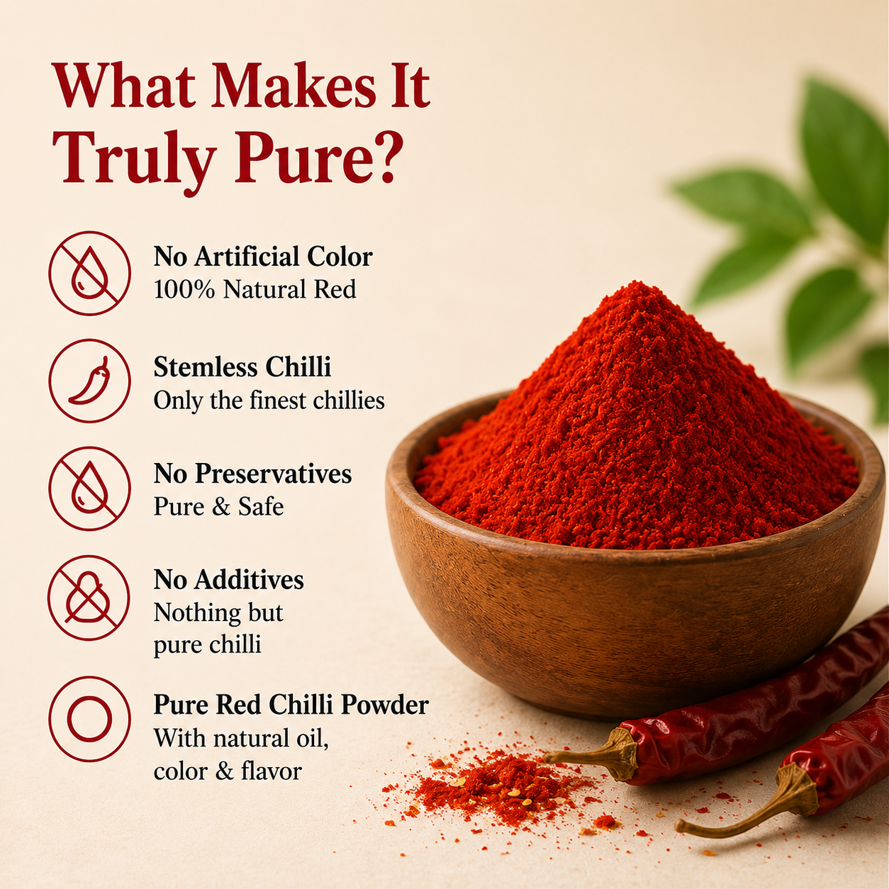 Slow Stone Ground Red Chili Powder 1 KG - Image 4