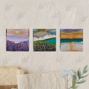3 Mini Canvas Painting