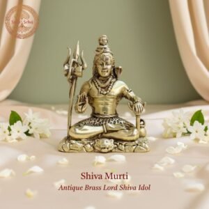 Lord Shiva Murti | Brass Murti | Handcrafted, Antique Finish, 3.0 Inch, for Home Temple, Decor, Pooja Ritual and Gifting
