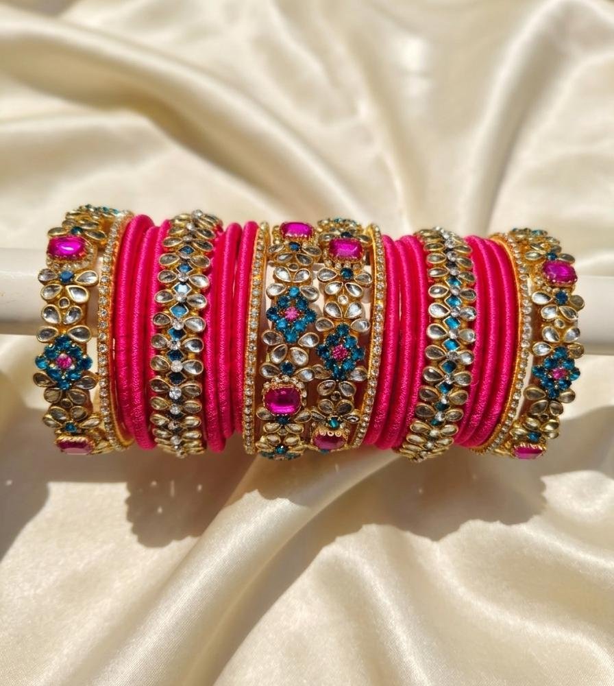 HAND MADE SILK THREAD BANGLES