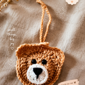Handmade crochet earpod pouch