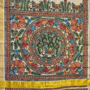 Madhubani Tissue cotton saree