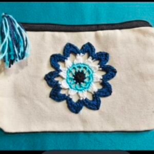 Crochet Canvas Utility Pouches
