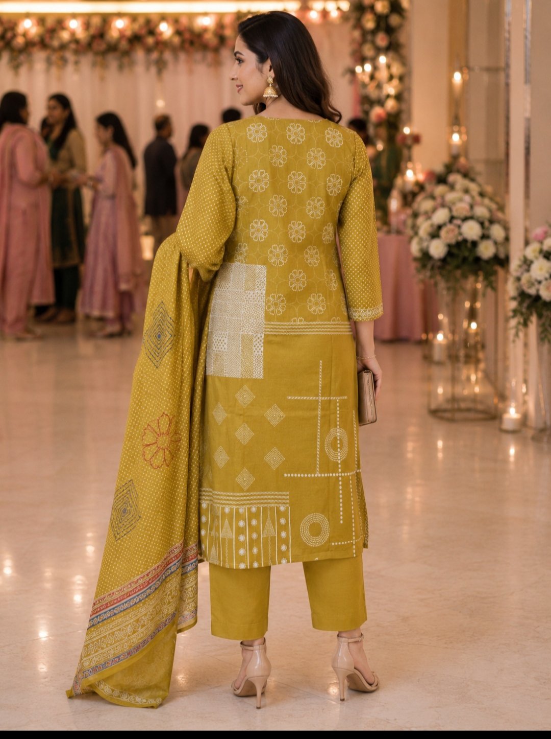 Pure crape kurti set - Image 2