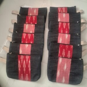 Denim multipurpose pouches