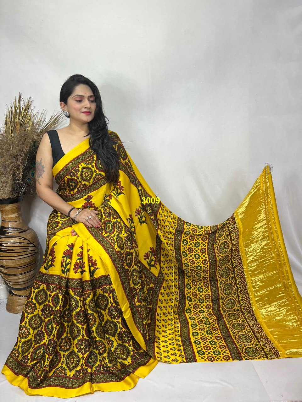 Pure modal silk saree