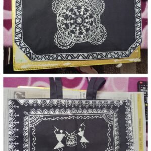 Handmade jute pouch and fabric bag