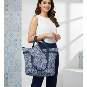 Handmade bag and pouch set