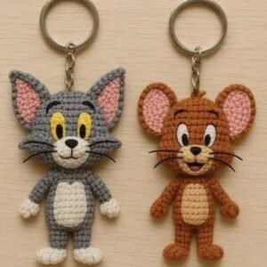 Handmade Crochet Keychain – Customizable Designs & Colors