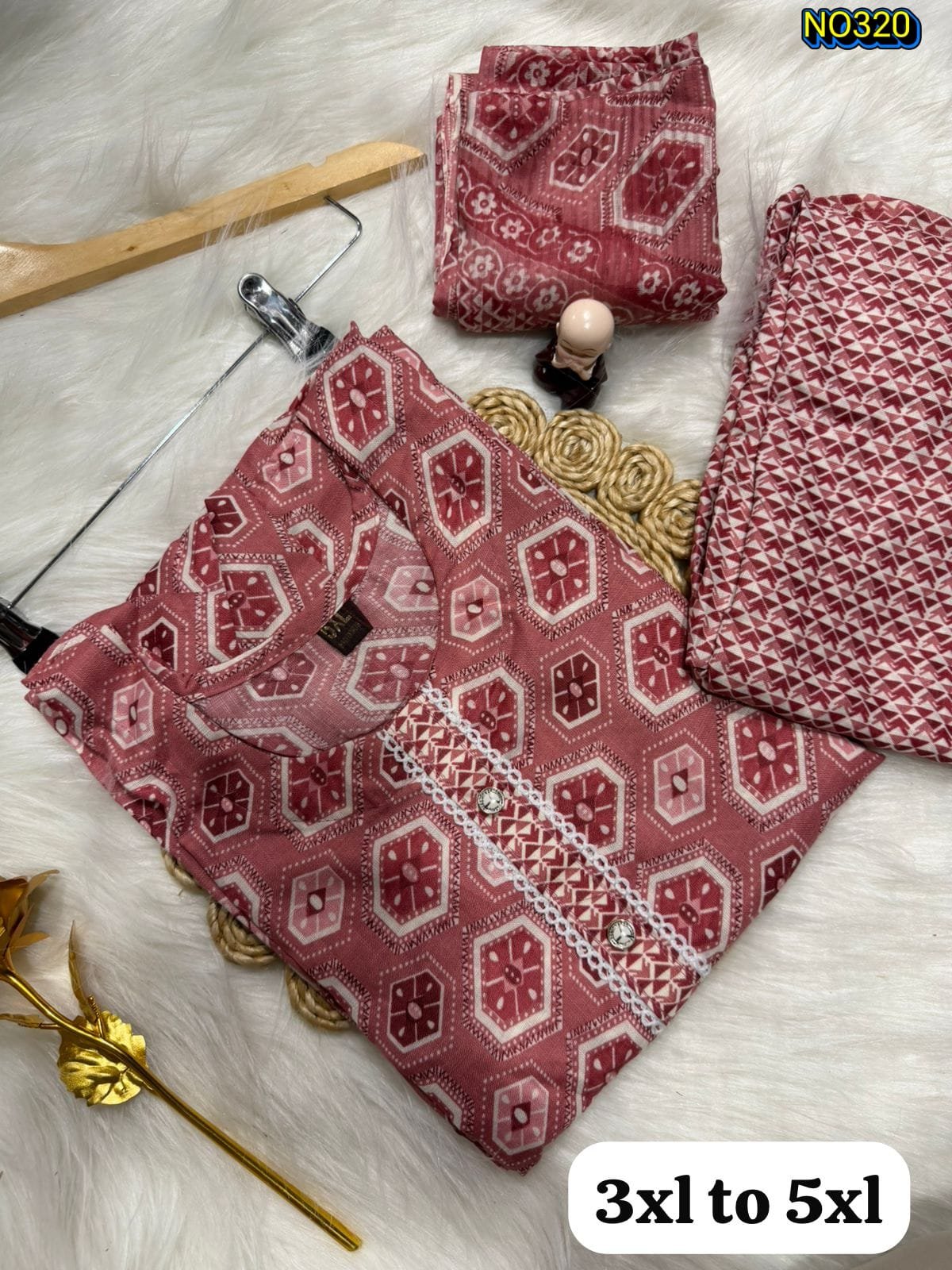✨ *RC NEW LAUNCH* ✨ *Thak Gayi Ho Synthetic Se? Ab Pehno Sukoon* 🌸 👑 *Product:* RC All-Size Queen Batik Cotton Kurti Pant Dupatta Set 🌿 *Kyu Khaas Hai Ye Set?* ➡️ *Fabric:* 100% Pure Semi Soft Cotton - Bilkul Breathable, Garmi me chipke nahi ➡️ *Design:* Premium Batik Print - Kabhi Out of Fashion Nahi ➡️ *Full Set:* Kurti + Pant + Dupatta - Complete Look ➡️ *Size:* M | L | XL | XXL | 3XL | 4XL | 5XL - Har Body Type Ke Liye 💃 *Kahan Pehne?* Office, College, Ghar, Market - Har Jagah Perfect! 💰 *RC Dhamaka Price: ₹599 Only* 🚚 *Free Shipping Pan India* 💵 *COD Available* - Image 3