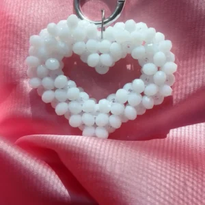 Heart beaded key chain