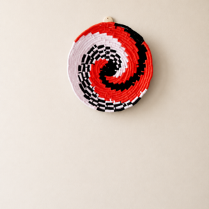 Macrame wall plate hanging