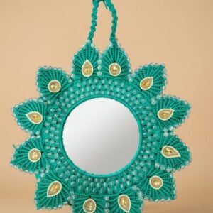 Handmade macrame wall mirror 🪞