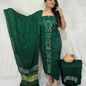 Bandhej dress material