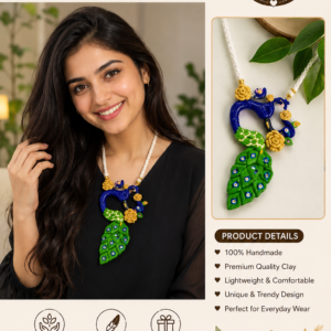 Peacock Handmade jewellery set