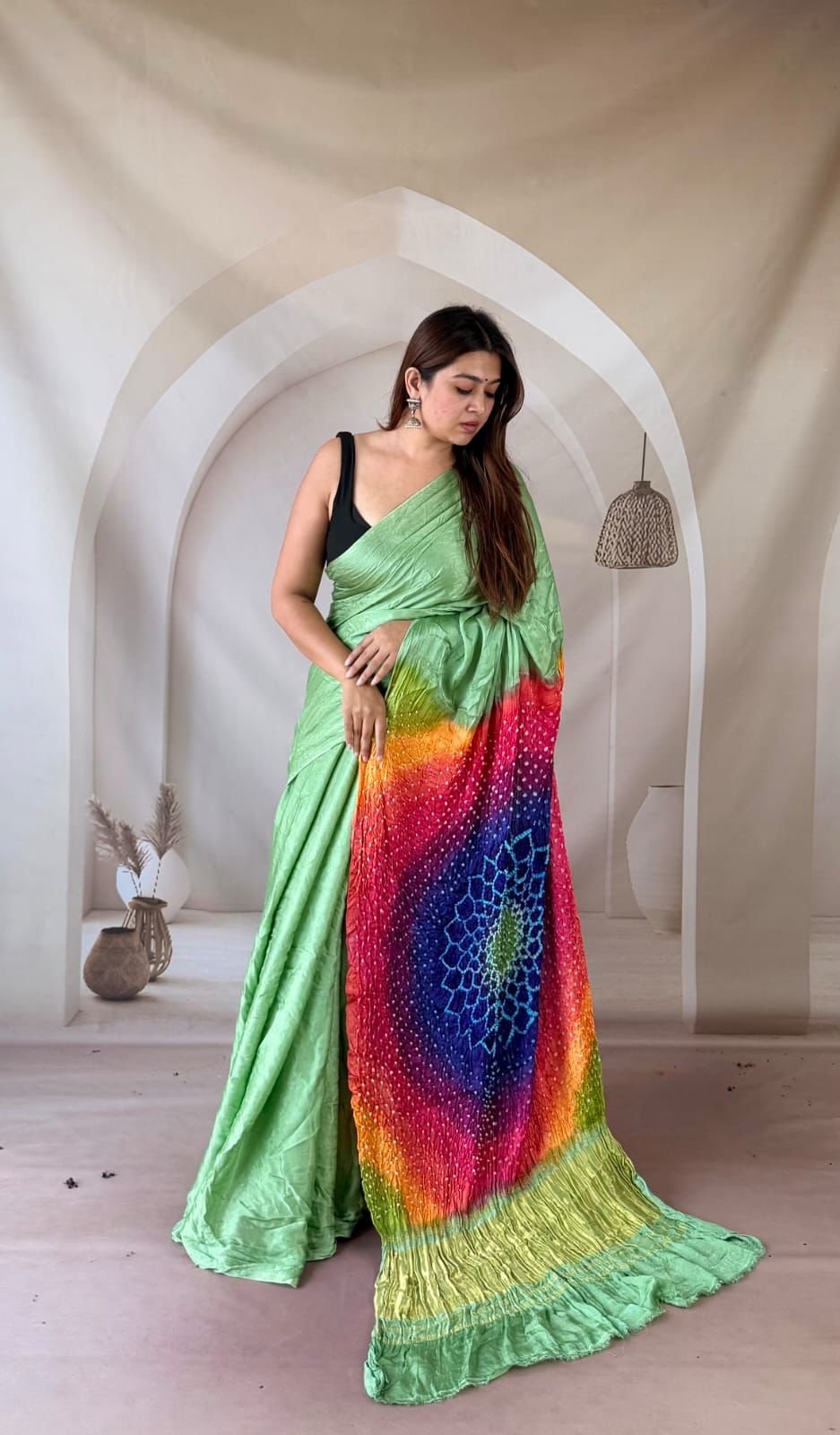 Modal silk saree - Image 2